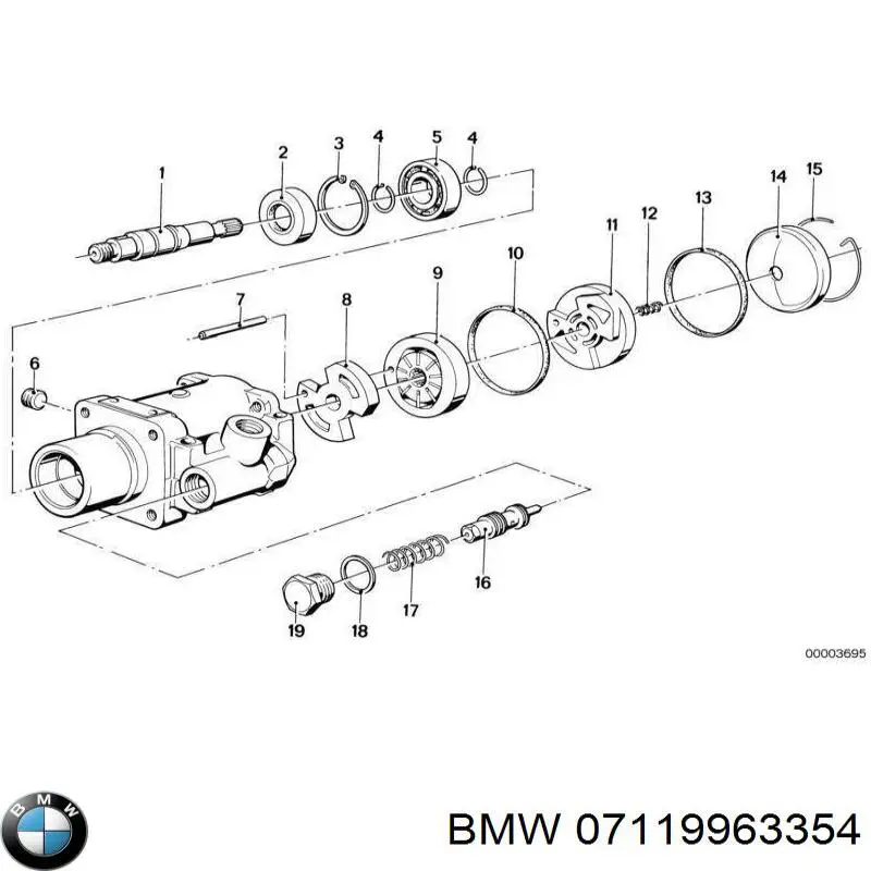 Прокладка натяжителя цепи ГРМ BMW 07119963354 цена, от 0.59 USD