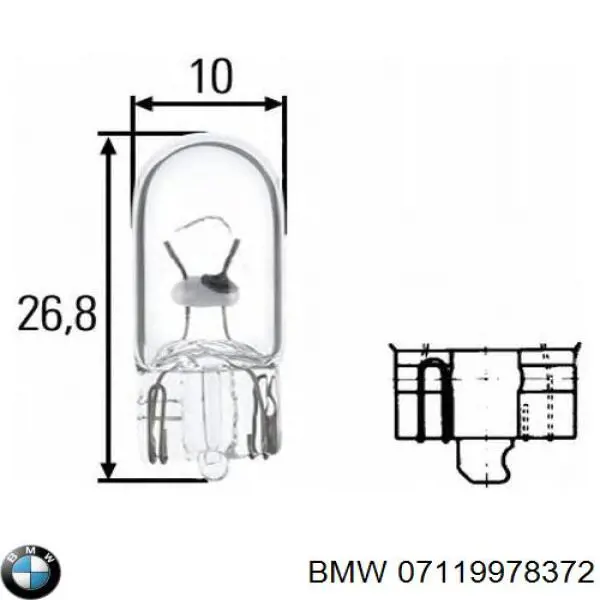 Лампочка поворота 07119978372 BMW