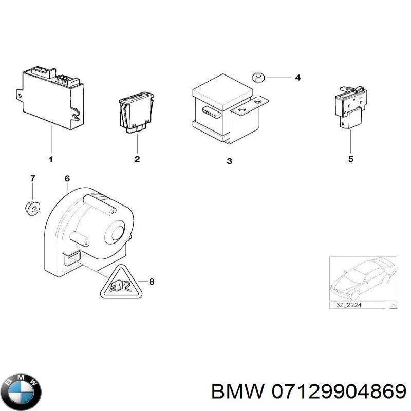 Гайка крепления приемной трубы глушителя (штанов) BMW 7129906887 цена, от 1.29 USD