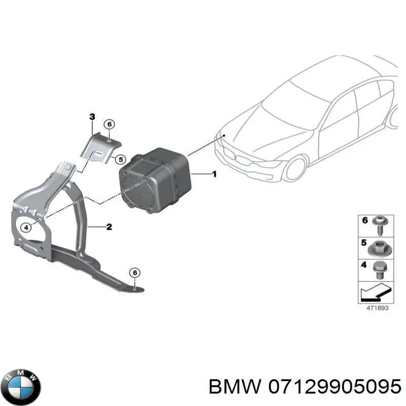 Гайка крепления приемной трубы глушителя (штанов) BMW 07129905095 цена, от 3.31 USD
