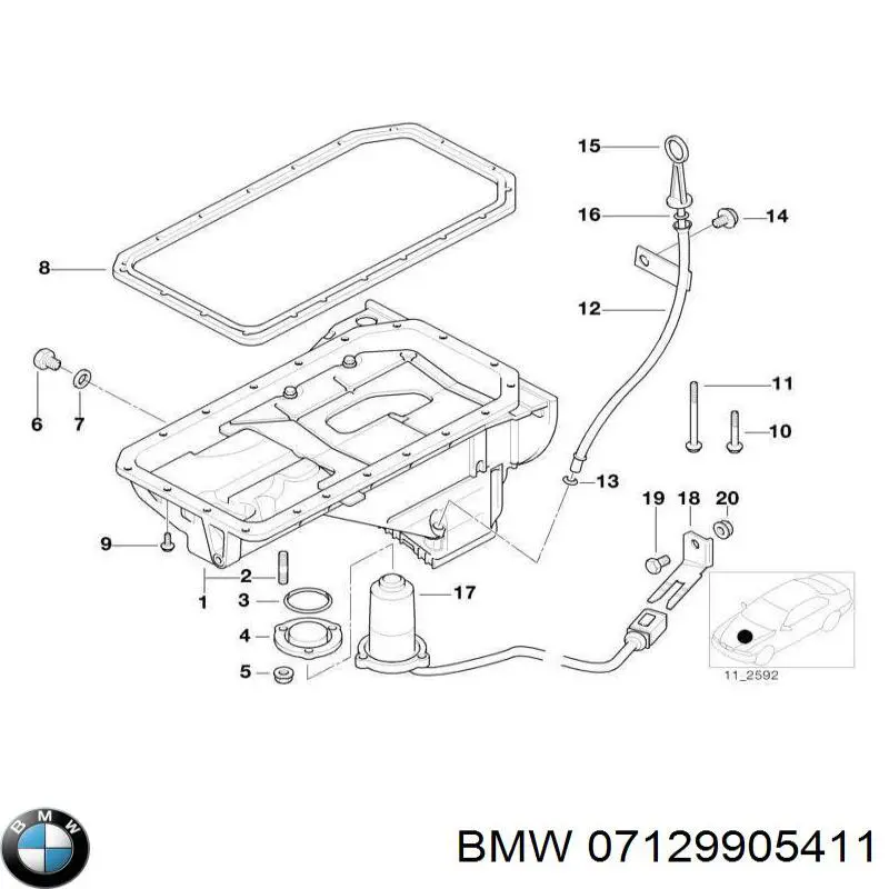 Купить 7129905411 BMW Гайка крепления приемной трубы глушителя (штанов)