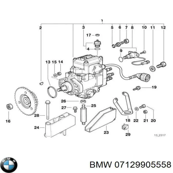  BMW 07129905558 цена, от 0.50 USD