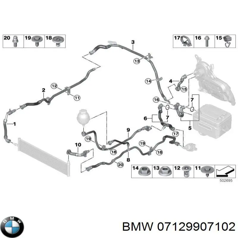 Купить 07129907102 BMW Подшипник задней ступицы
