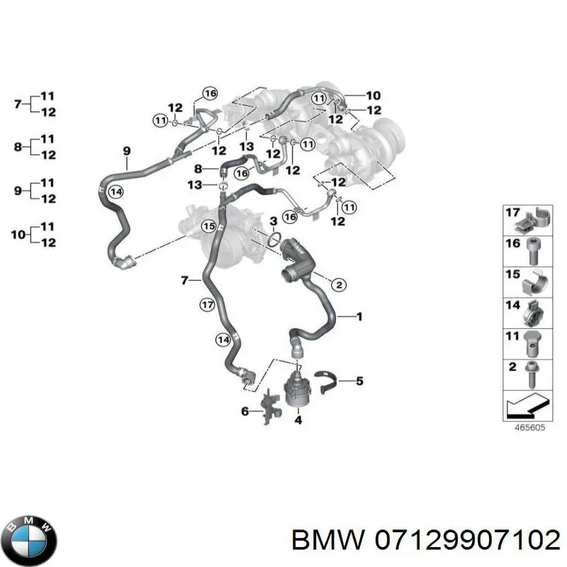 Подшипник задней ступицы 07129907102 BMW