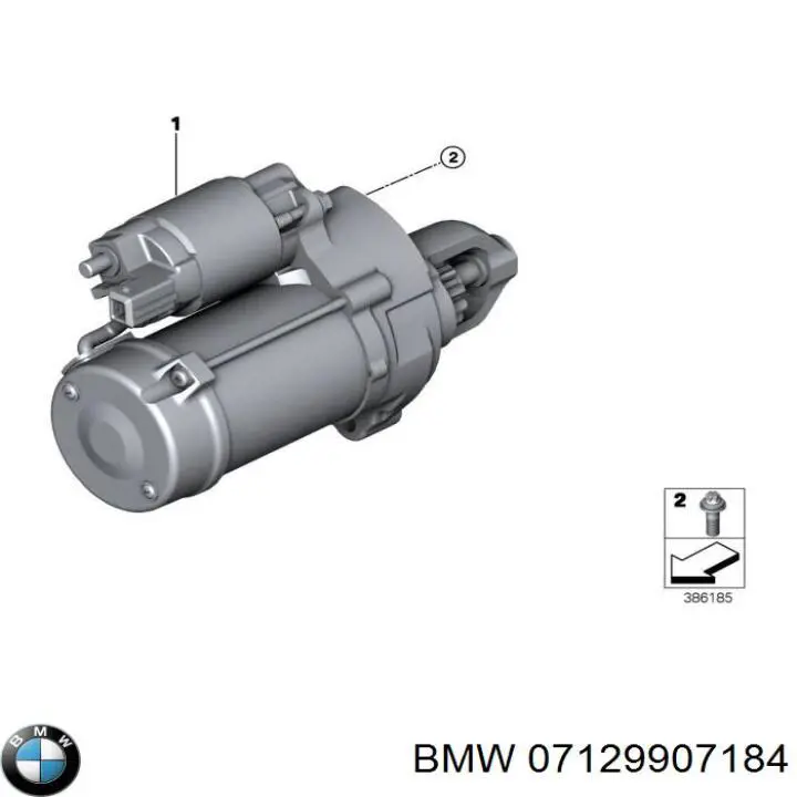 07129907184 BMW Болт подушки рамы кузова