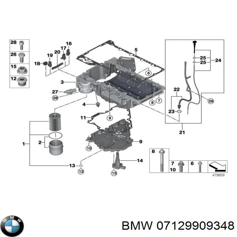 Купить 07129909348 BMW 
