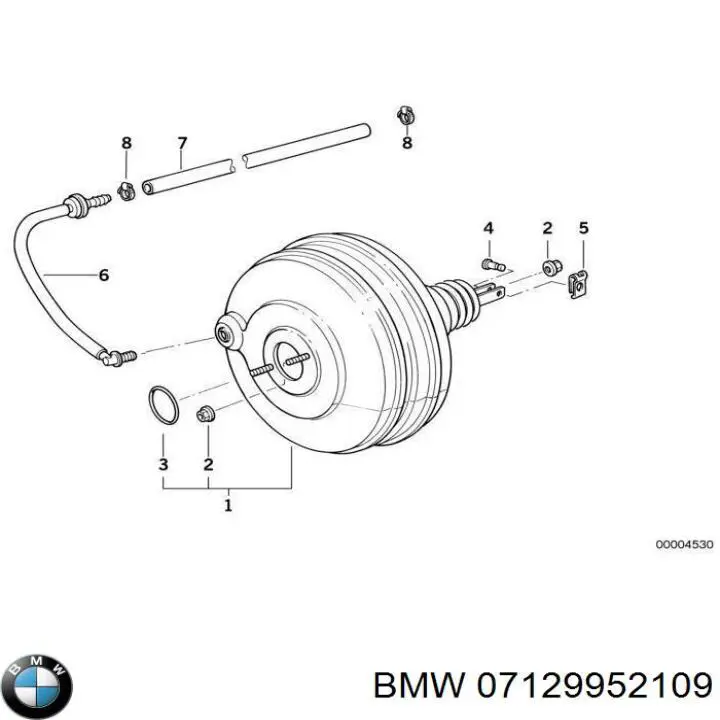 Хомут стяжной металлический, универсальный BMW 7129952109