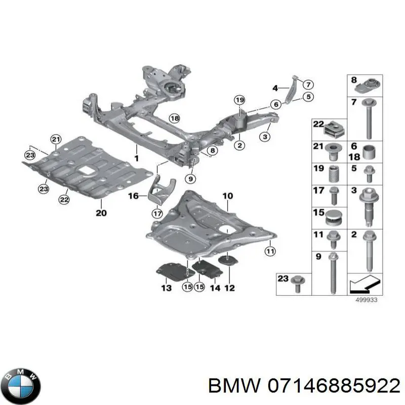 07146885922 BMW Болт рычага передней подвески
