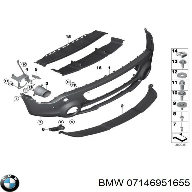 Arruela de mola para BMW X4 (G02, F98)