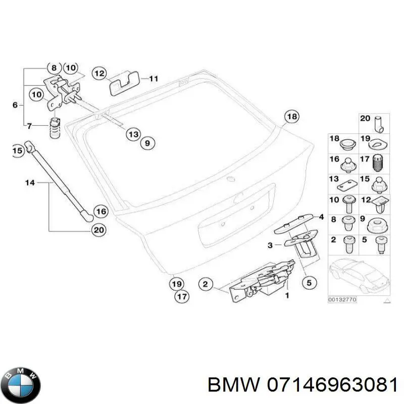 Купить 07146963081 BMW Ось вилки сцепления