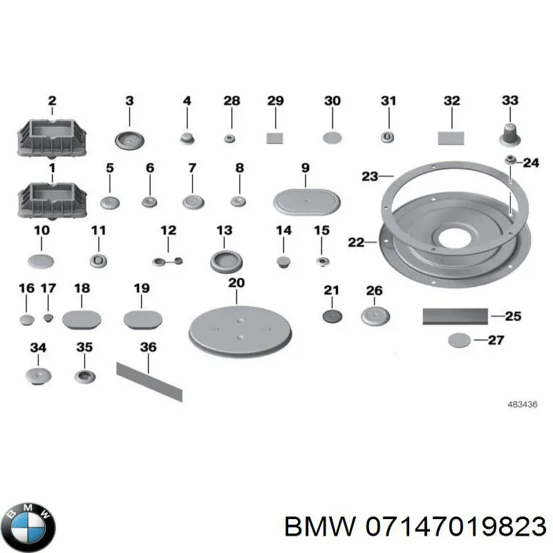 07147019823 BMW Ремкомплект главного тормозного цилиндра