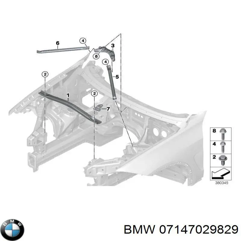 07147029829 BMW parafuso de cabeça de motor (cbc)