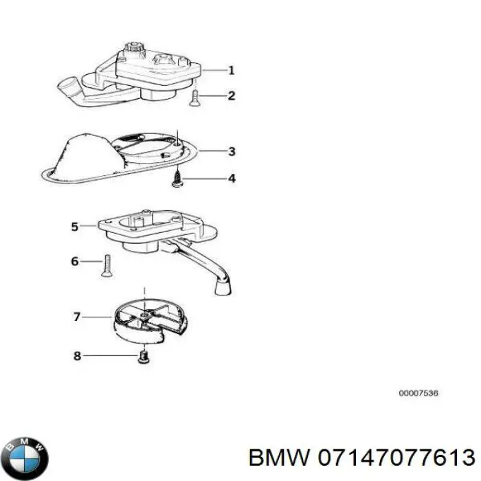 Болт головки блока цилиндров BMW 07147077613