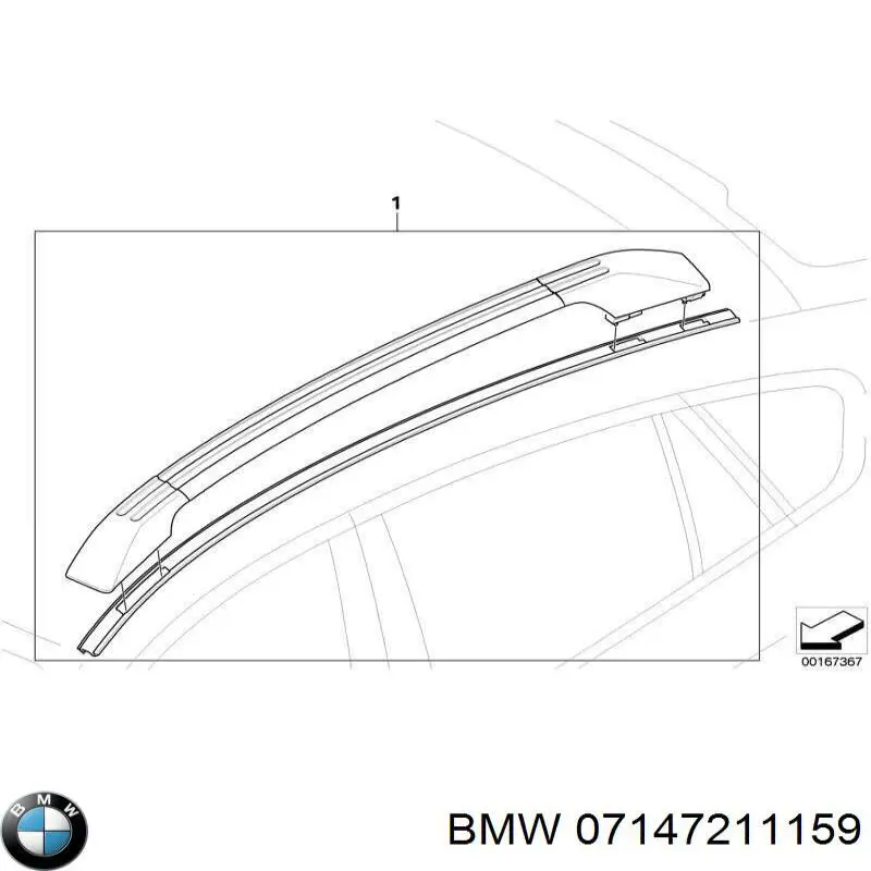 Parafuso de fixação de porta-bagagem do teto para BMW X6 (E71)