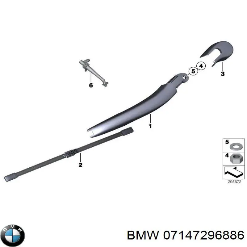 Пистон (клип) крепления подкрылка переднего крыла BMW 7147296886
