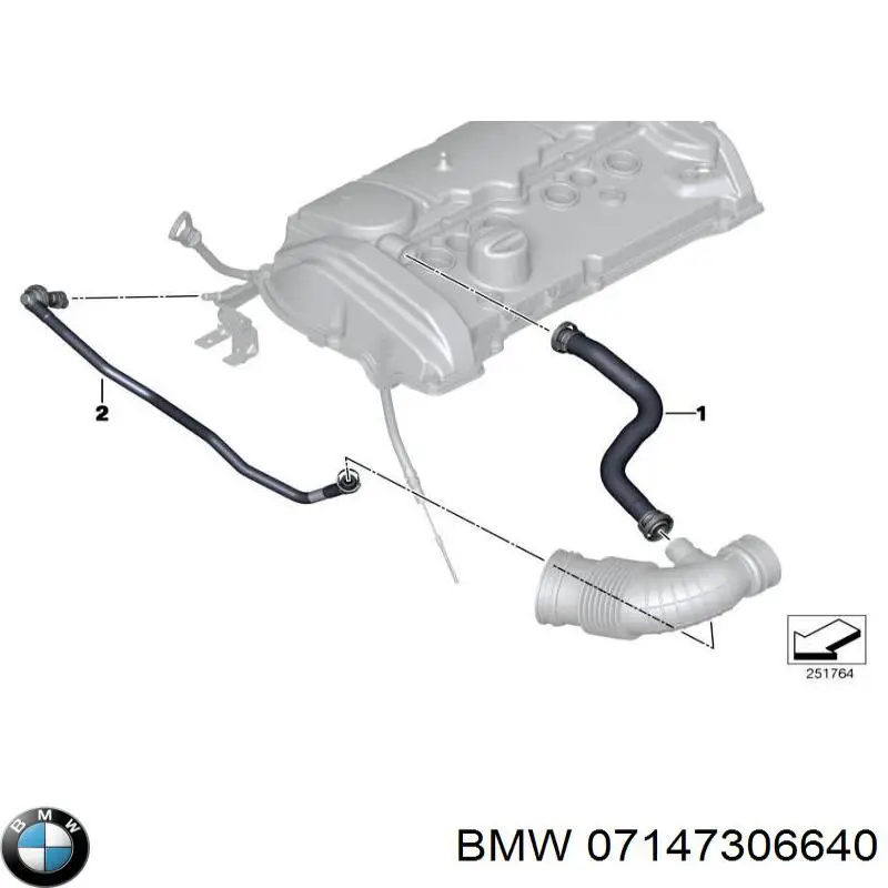Пистон (клип) крепления обшивки двери BMW 07147306640