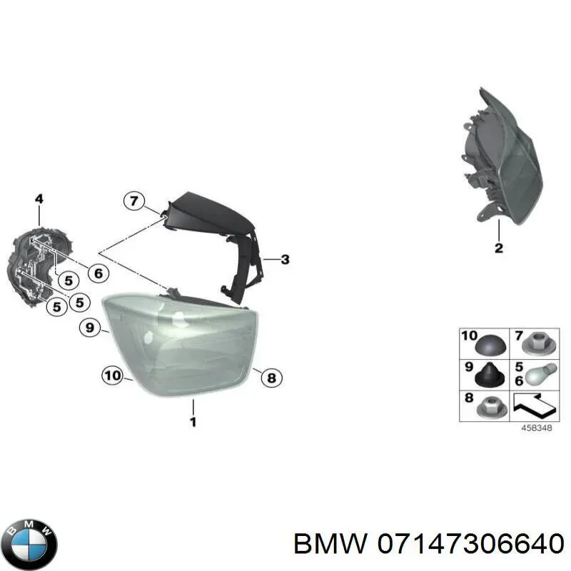Пистон (клип) крепления обшивки двери BMW 07147306640 цена, от 4.18 USD