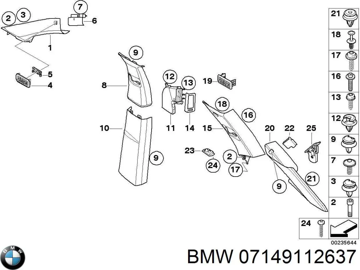 Болт ГБЦ 7149112637 BMW