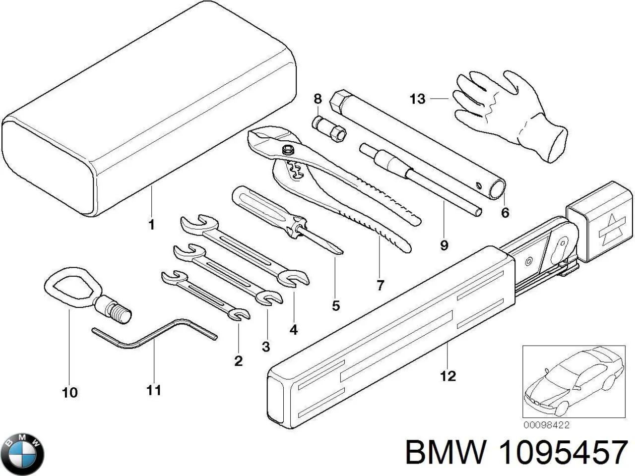  BMW 1095457 цена, от 12.67 USD