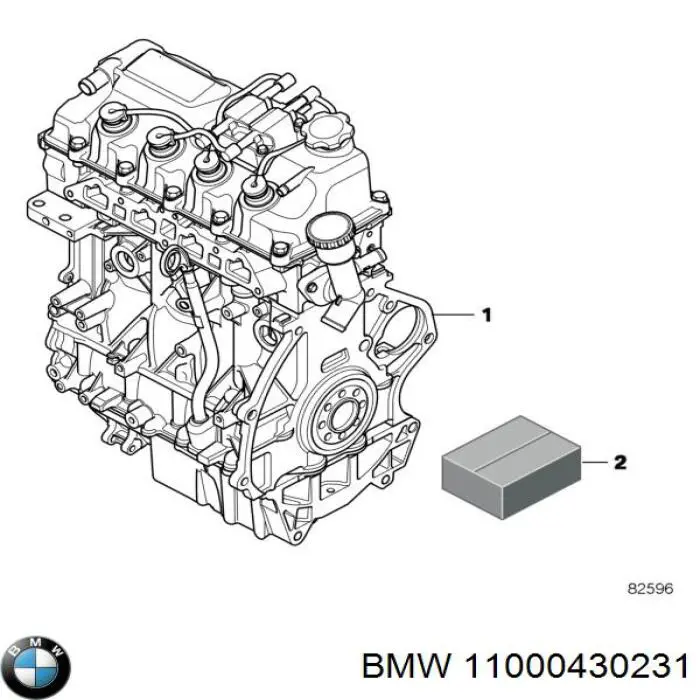 ДВС в сборе BMW 11000430232 цена, от 1012.37 USD