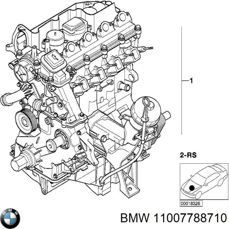 Двигатель 11007788710 BMW