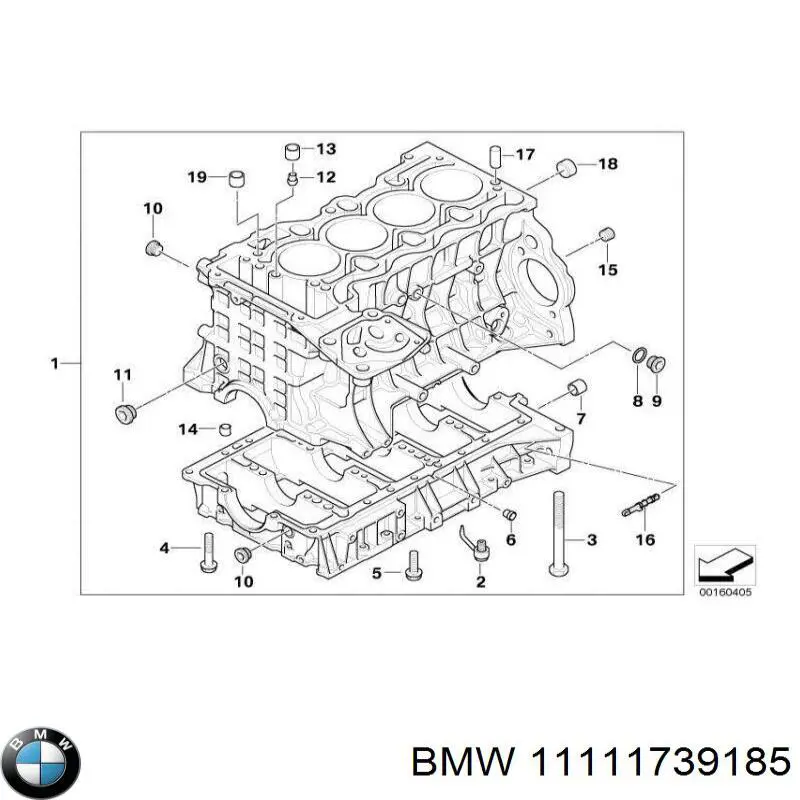 Хомут глушителя передний BMW 11111739185