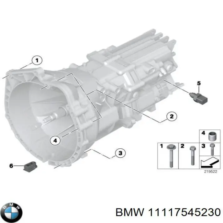 Пробка поддона двигателя 11117545230 BMW