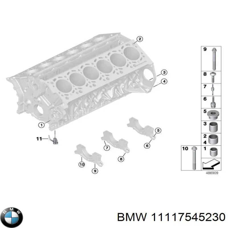 Купить 11117545230 BMW Пробка поддона двигателя