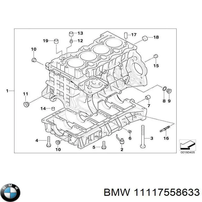 Пробка поддона АКПП 11117558633 BMW