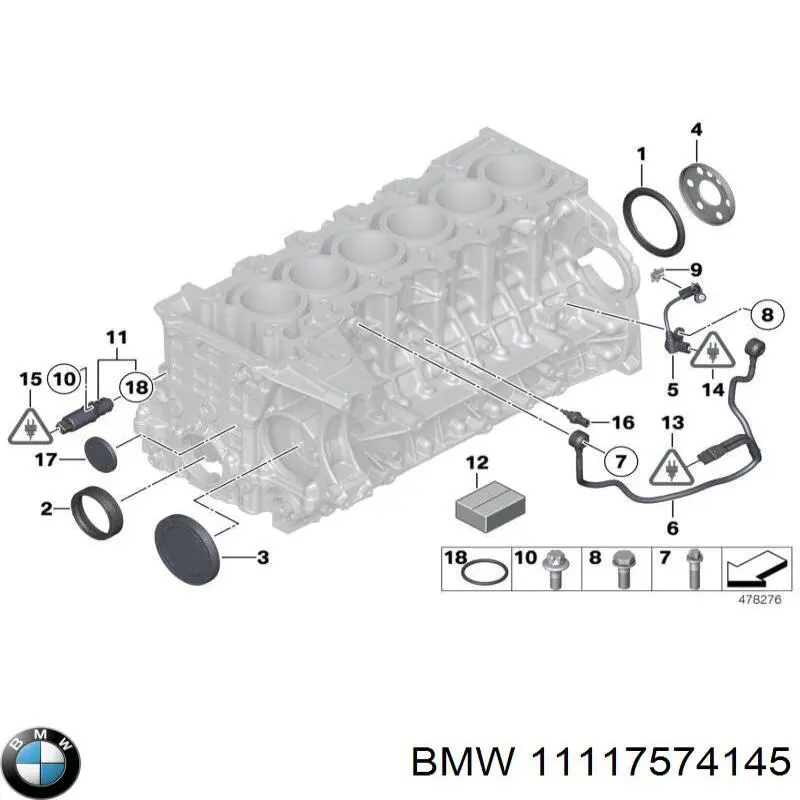 Зубчатый венец датчика положения коленвала BMW 7574145 цена, от 10.97 USD
