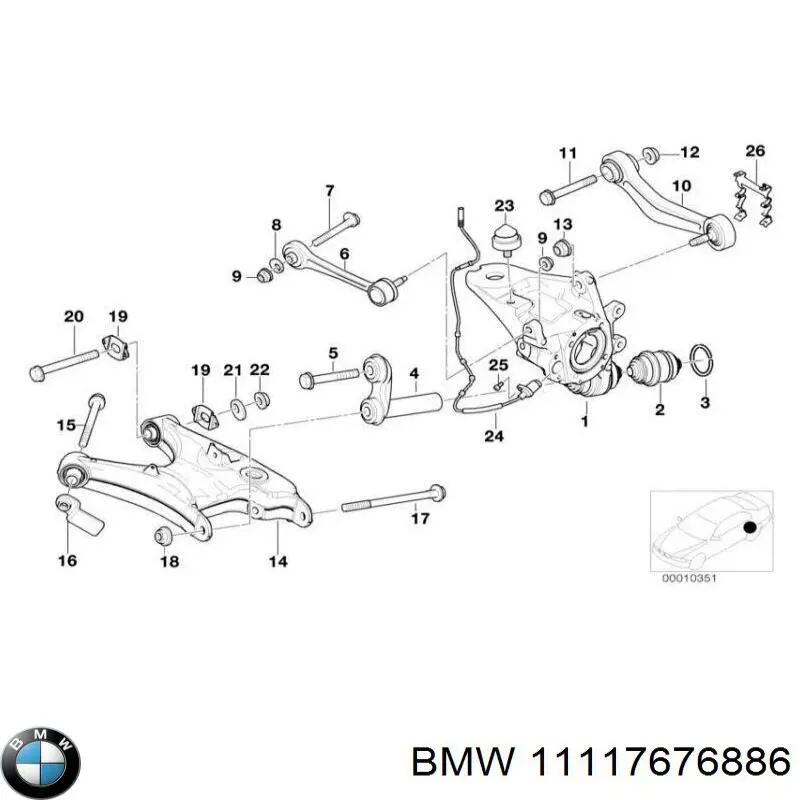  11117676886 BMW