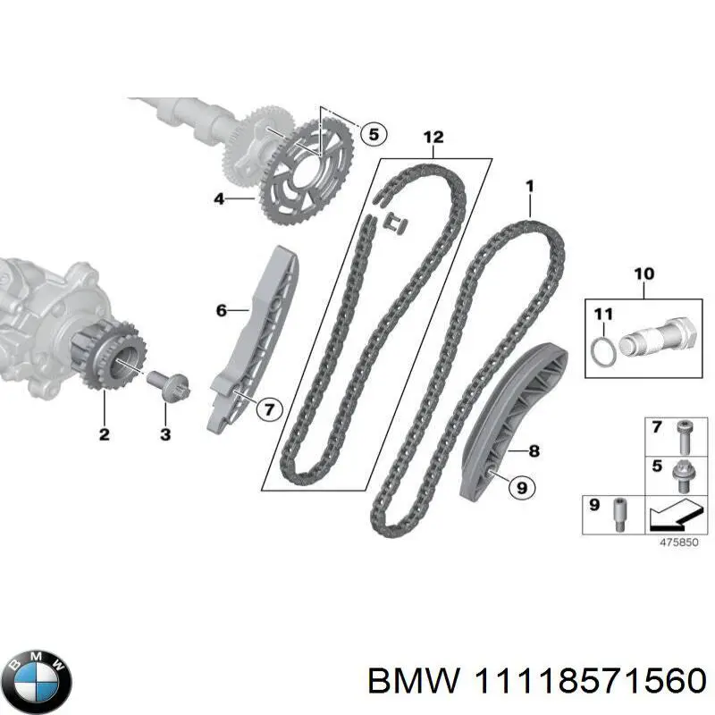 Купить 11118571560 BMW Болт ГБЦ