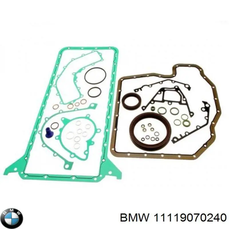 11119070240 BMW комплект прокладок двигателя нижний