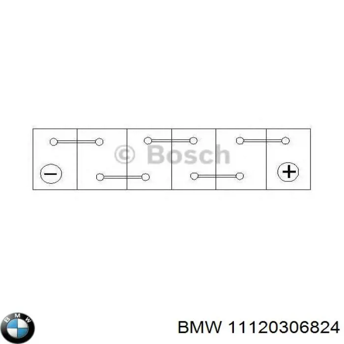 Верхний комплект прокладок двигателя 11120306824 BMW