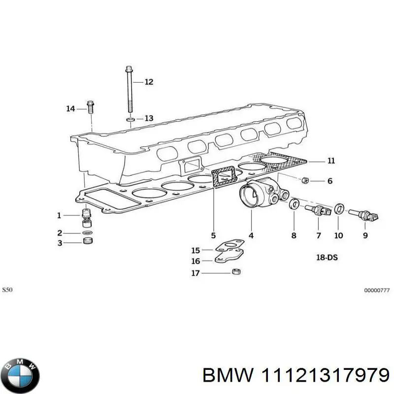11121317979 BMW Болт крепления головки блока цилиндров