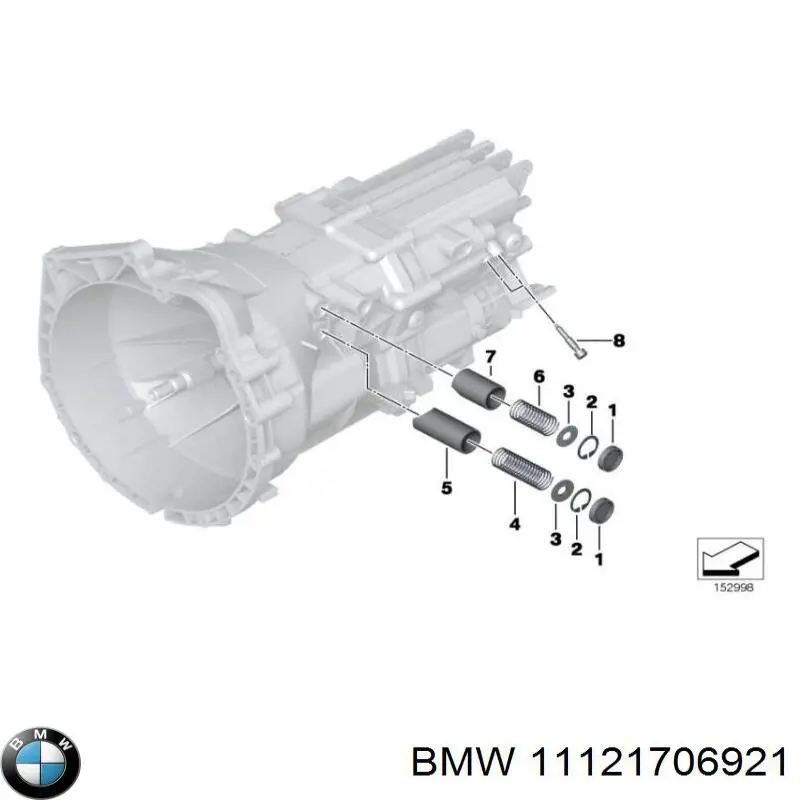Купить 11121706921 BMW Клапан ограничения давления масла ГБЦ