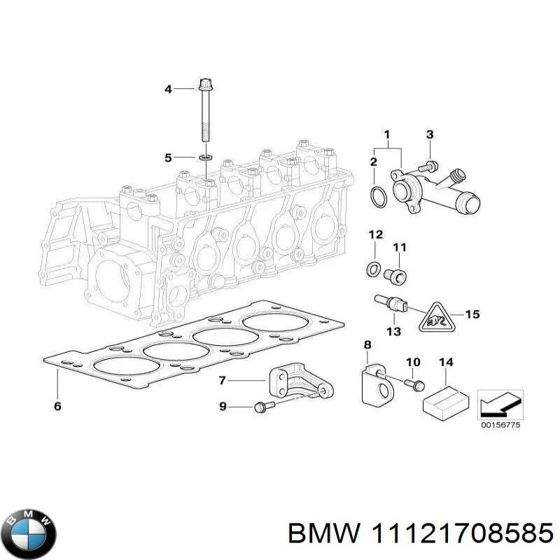 Прокладка головки блока цилиндров (ГБЦ) BMW 11121708585