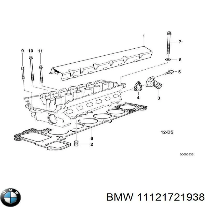 Болт головки блока цилиндров (ГБЦ) BMW 11121721938