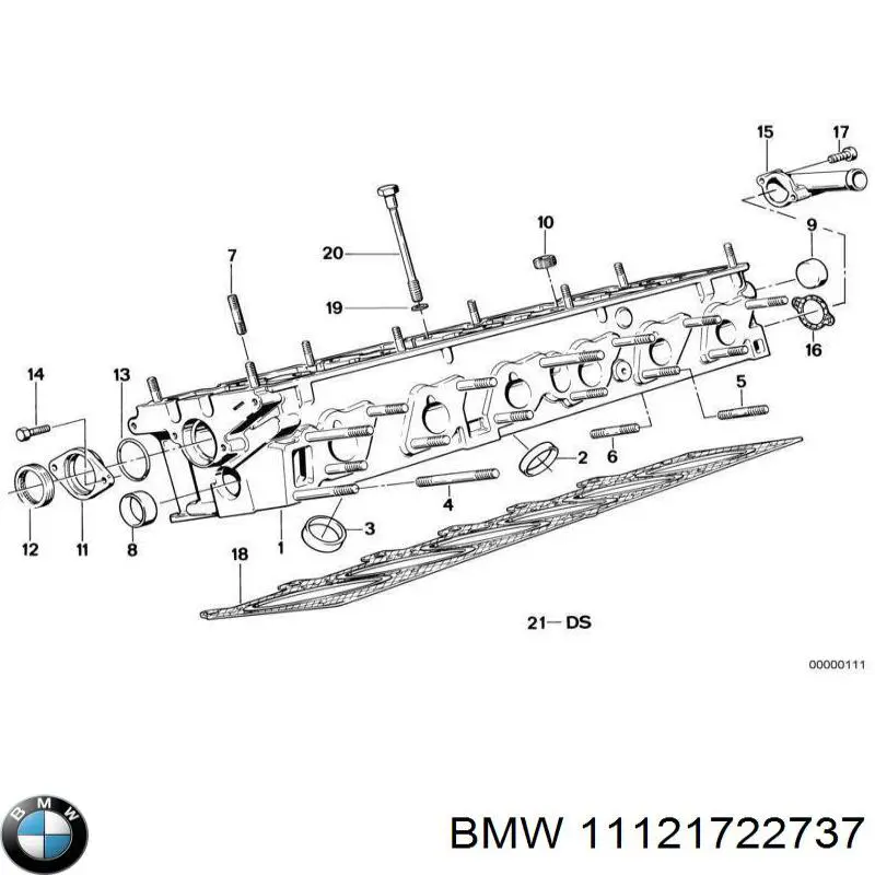 Купить 11121722737 BMW Прокладка ГБЦ
