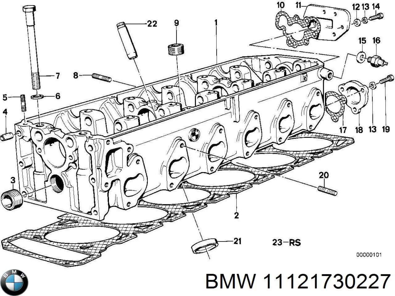 Прокладка ГБЦ 11121289863 BMW