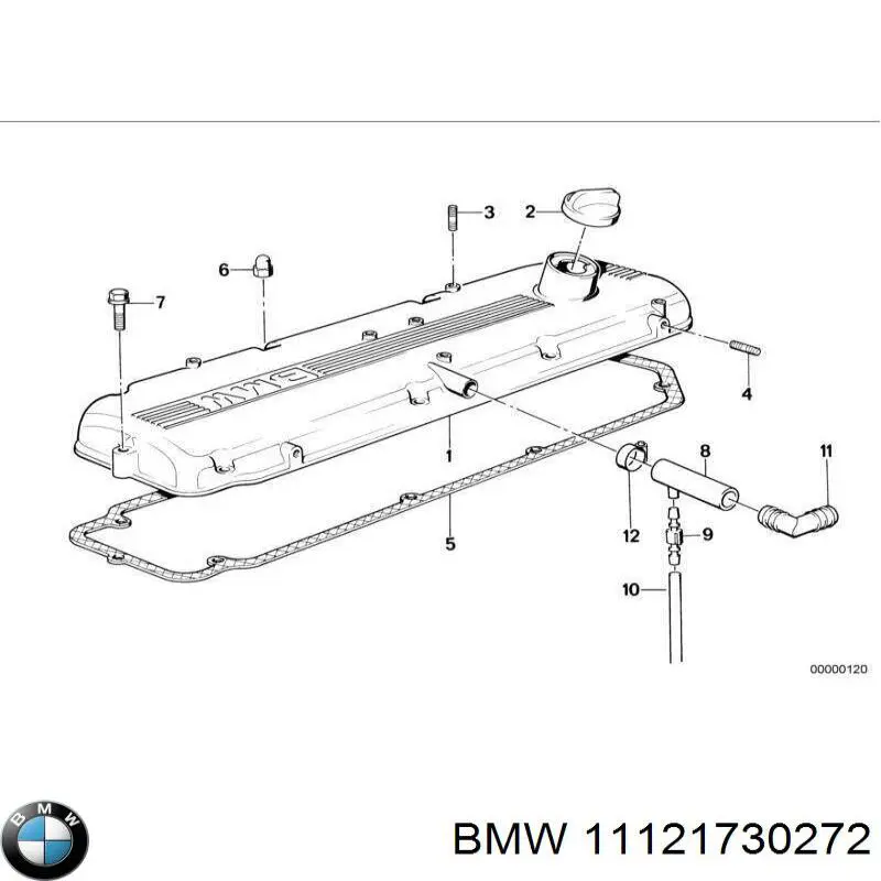 Прокладка крышки двигателя BMW 11121730272 цена, от 12.02 USD