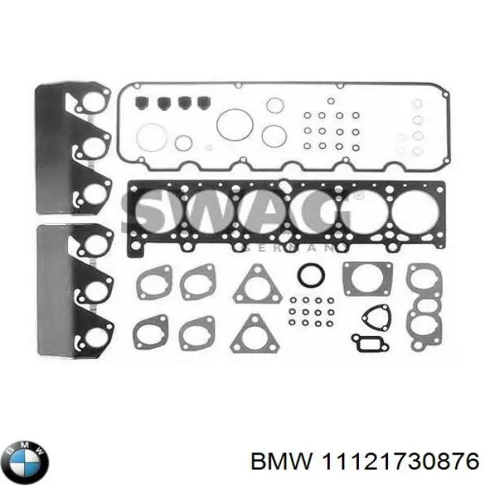 11121730876 BMW комплект прокладок двигателя верхний