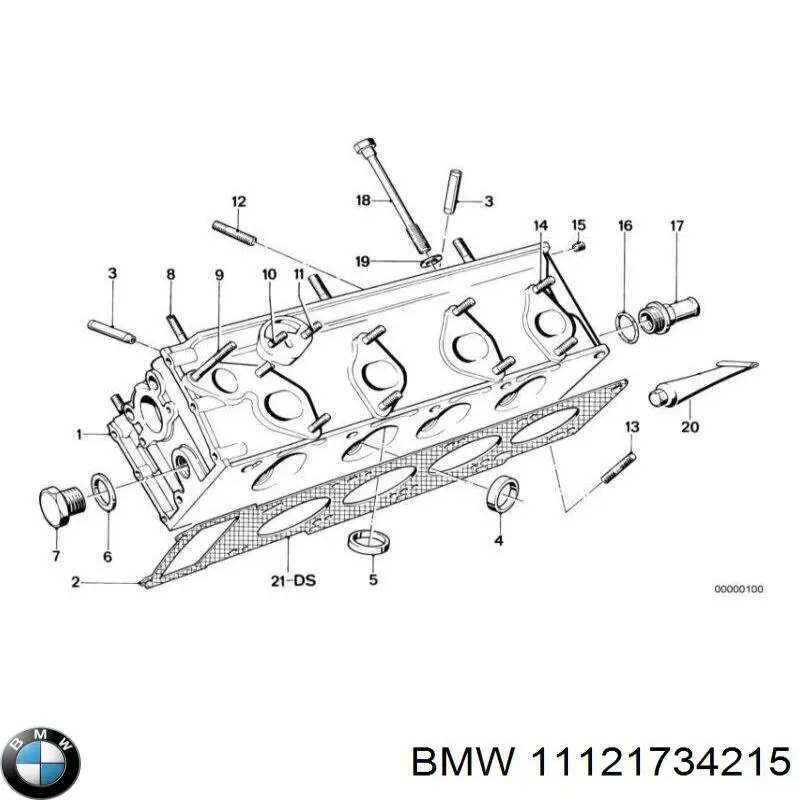 Купить 11121734276 BMW Прокладка клапанной крышки двигателя