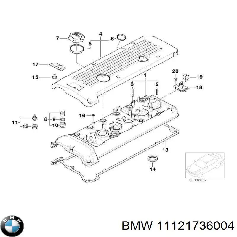  BMW 11121736004 цена, от 12.54 USD