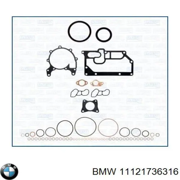 11121736316 BMW прокладка головки блока цилиндров (гбц левая)