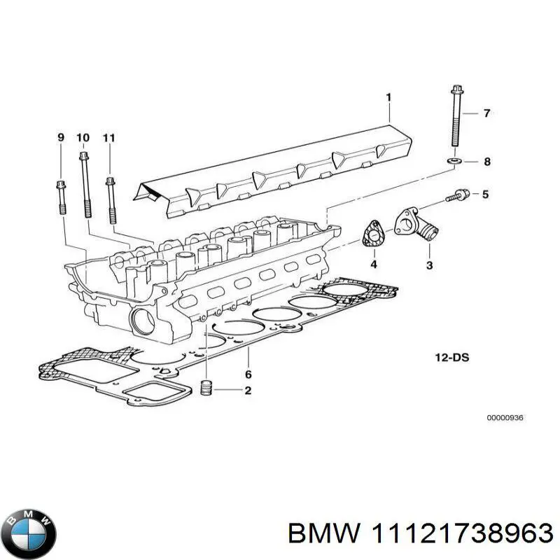 11121738963 BMW vedante do flange (da união em t do sistema de esfriamento)