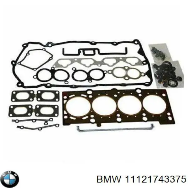 11121743375 BMW комплект прокладок двигателя верхний