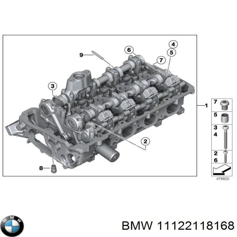 11121559902 BMW Головка блока цилиндров