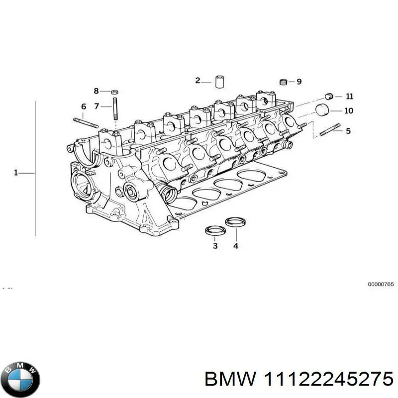 11121245326 BMW головка блока цилиндров (гбц)