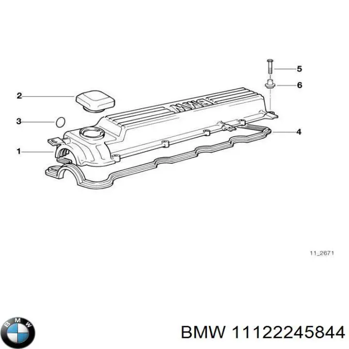 Прокладка EGR-клапана рециркуляции 11122245844 BMW